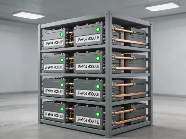 LiFePO4 battery storage rack