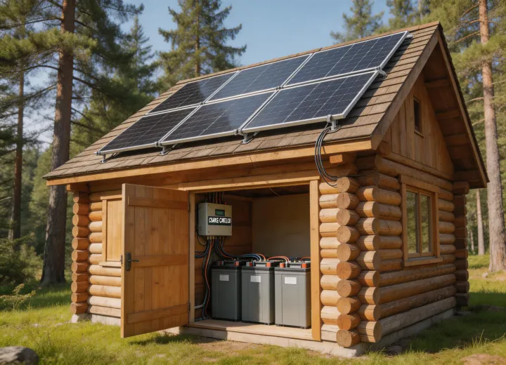 Remote cabin solar power