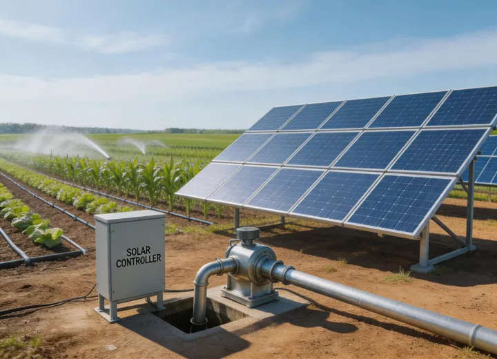 Agricultural solar pump system