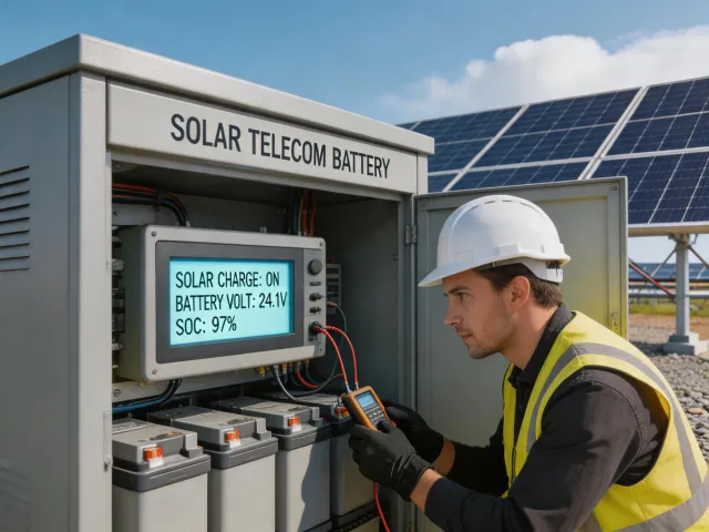 Solar telecom maintenance